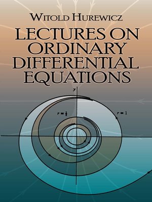 cover image of Lectures on Ordinary Differential Equations
